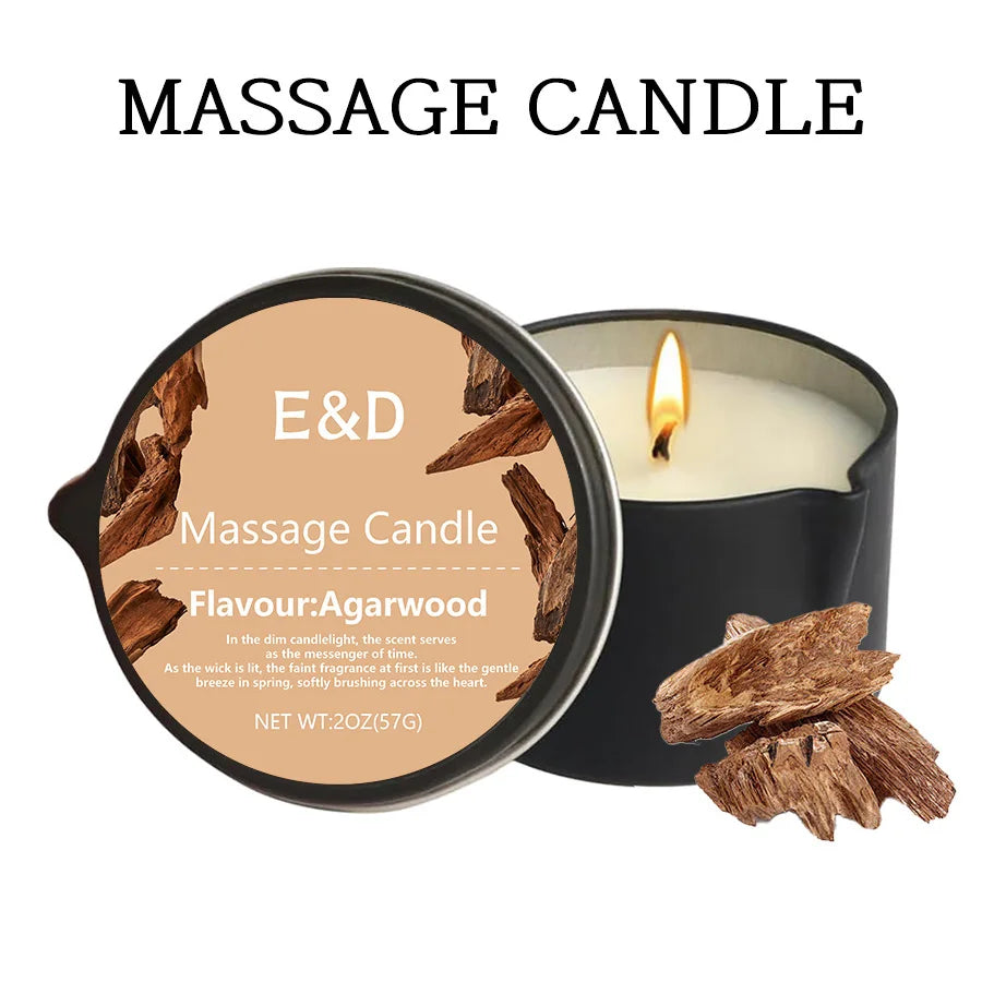Massage Oil Candle,for Stress Relief and Skin Moisturizing,scented candles aromatherapy SM Product Spa Essentials,luxury candles